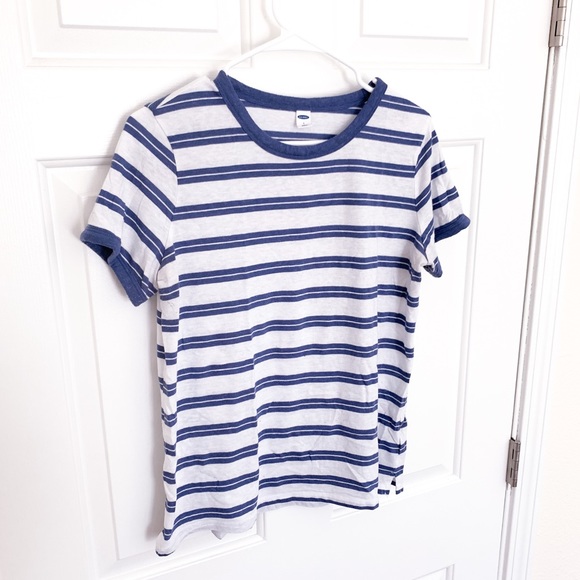 Old Navy Tops - 💛2/$25! Old Navy | blue & white stripe basic tee